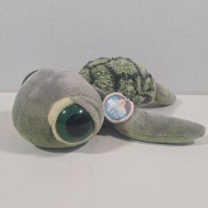 Aurora Dreamy Eyes Green Sea Turtle Soft Plush Stuffed Animal Toy